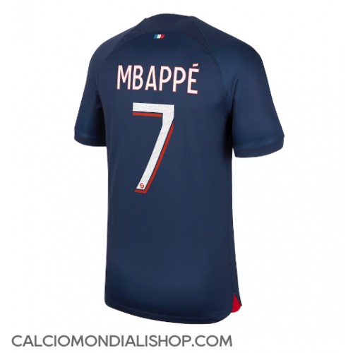 Maglie da calcio Paris Saint-Germain Kylian Mbappe #7 Prima Maglia 2023-24 Manica Corta